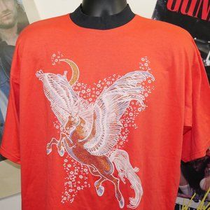 Vintage 80's Glittery Winged Unicorn Pegasus Shirt